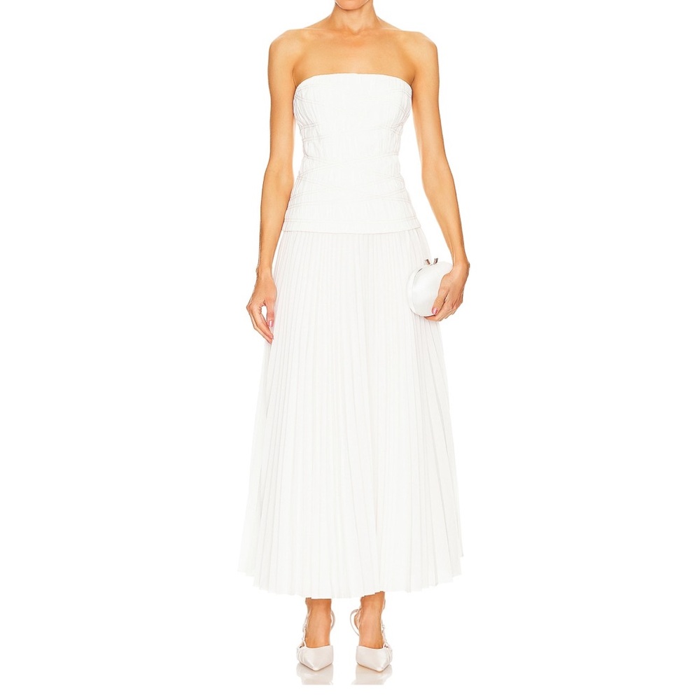 Acler White Midi Dress